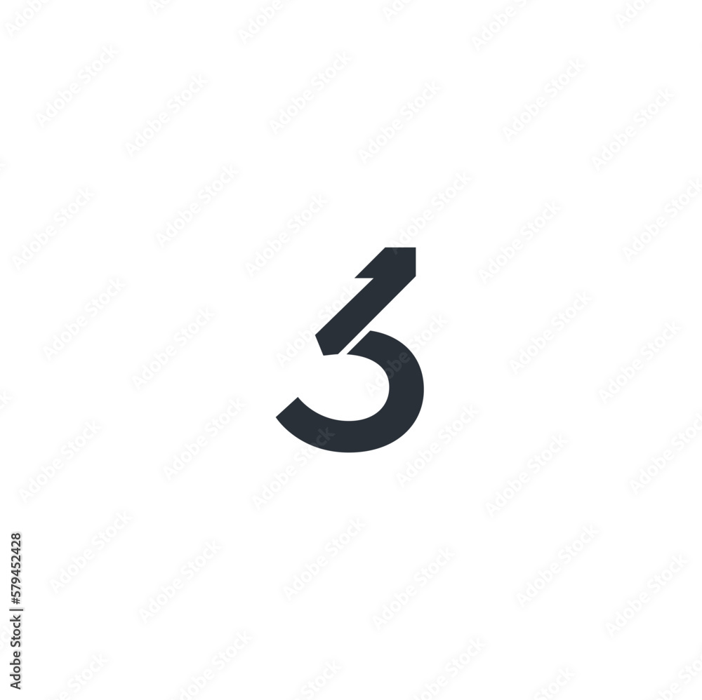 13 31 1&3 -number logo design 13 31 1&3 -number logo design
