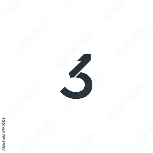 13 31 1&3 -number logo design