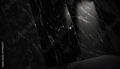 background, black marble texture. generative ai
