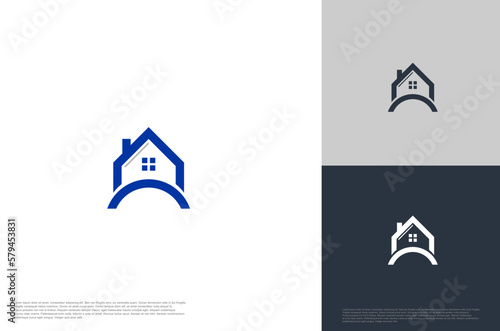 house icon Usable for Real Estate  Construction  Architecture  Building and real estate company. Vector logo design template