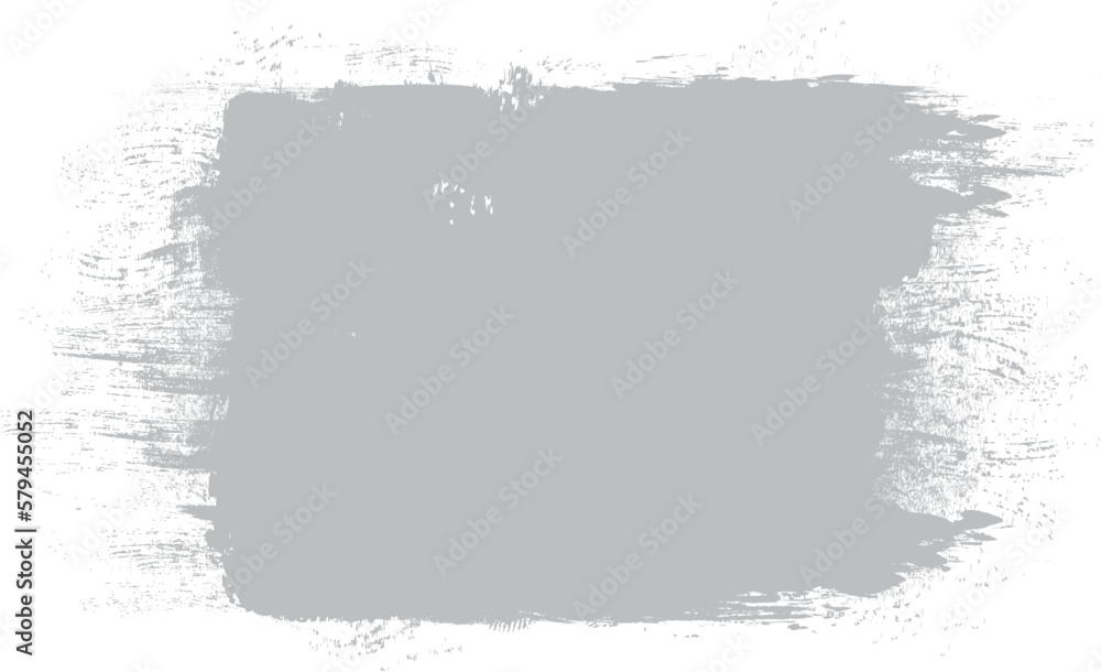 Grey brush stroke isolated on background. Paint brush stroke vector for gray ink paint, grunge