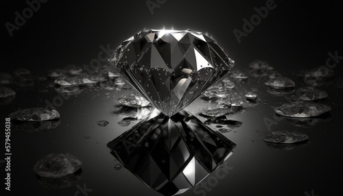 Shining Brilliance  A Captivating Reflection of a Diamond
