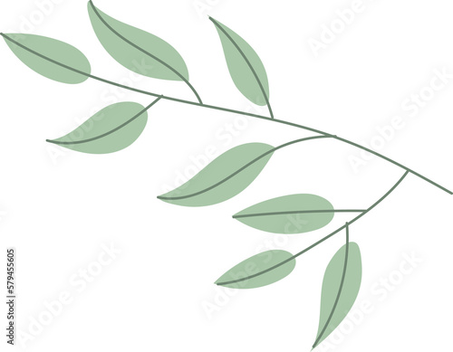 leaf floral decoration clipart