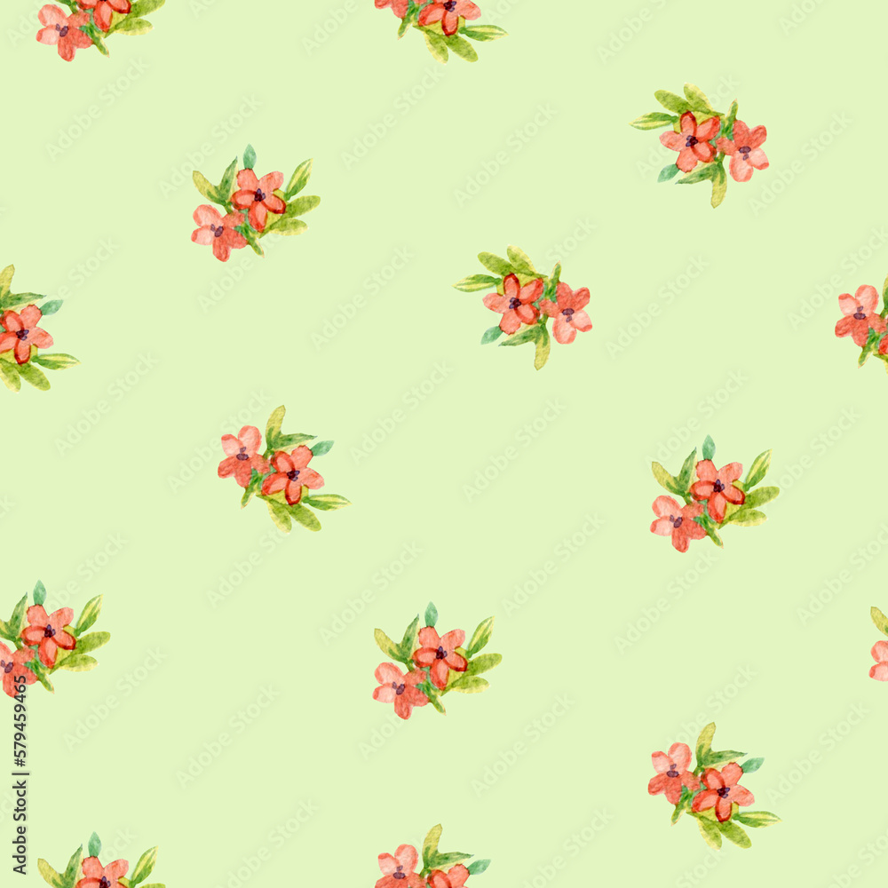 Obraz premium Retro pink flowers, great design for any purposes. Seamless floral backdrop. 