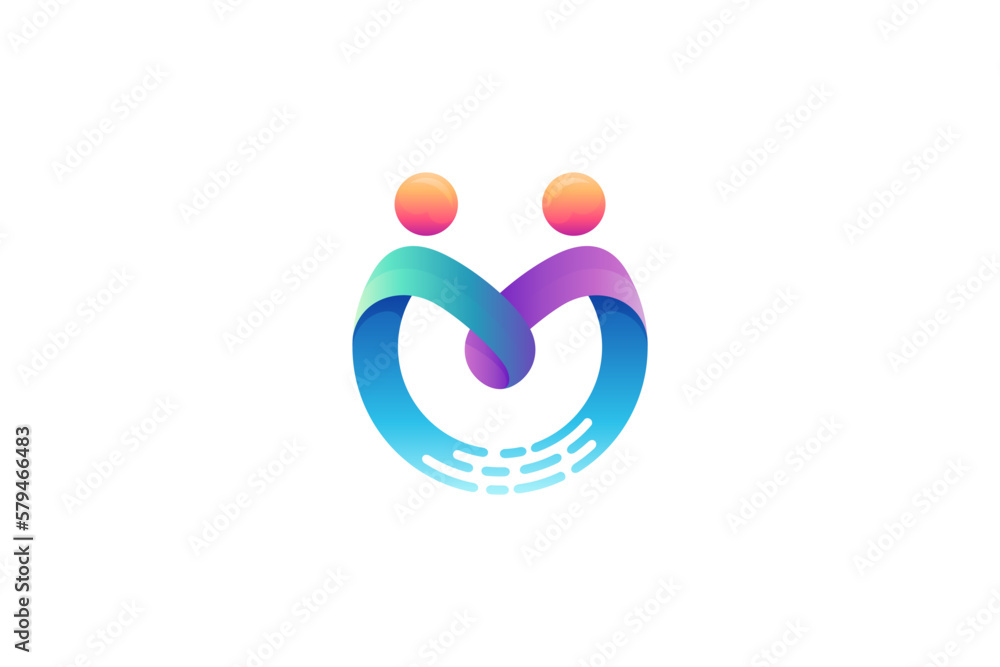 people shaking hands logo, human relationship or partnership vector icon people shaking hands logo, human relationship or partnership vector icon