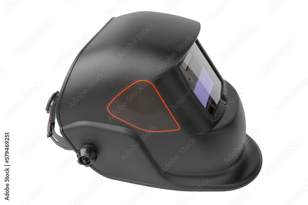 Fototapeta premium welding helmet, on isolated white background