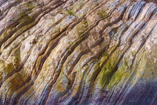 Vibrant Layered Rock Abstract Background
