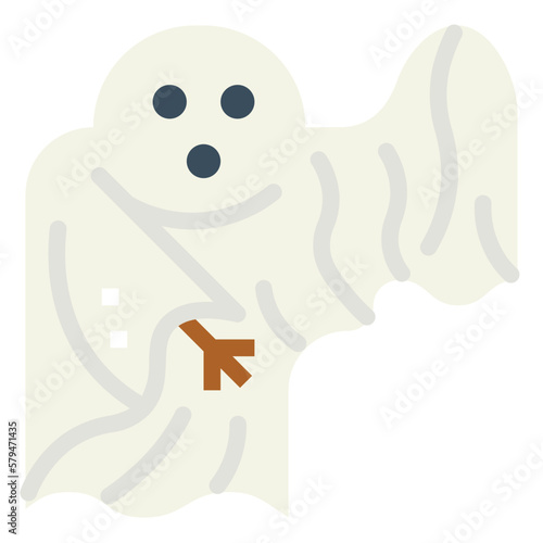 ghost flat icon style