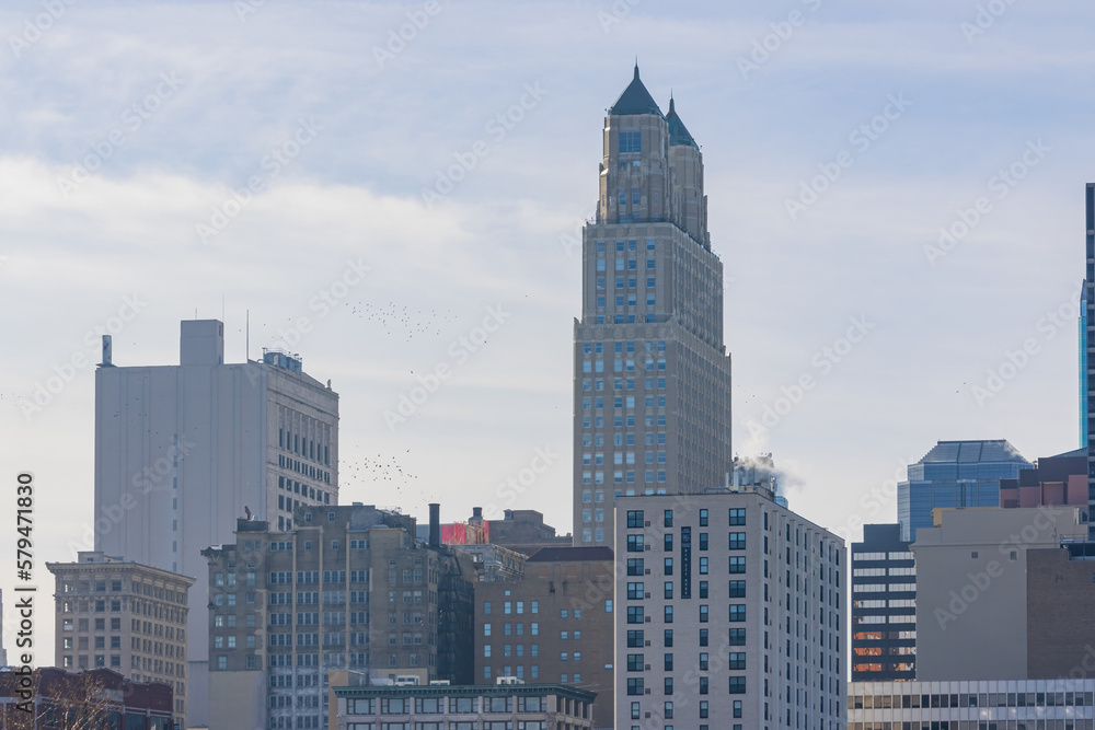 Sunny view of the Kansas City skyline