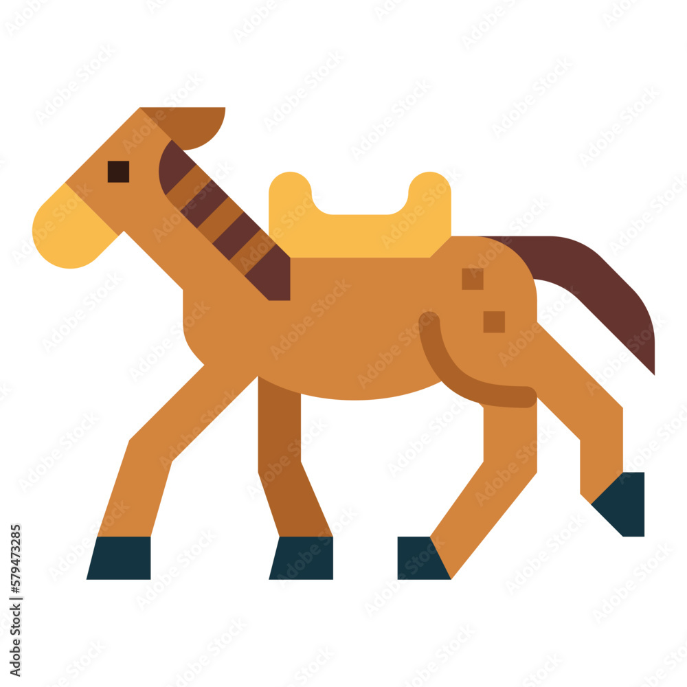 horse flat icon style horse flat icon style