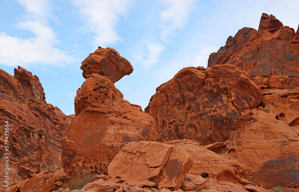 View at Balanced Rock - Valley of Fire State Park, Nevada