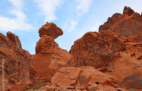 View at Balanced Rock - Valley of Fire State Park, Nevada