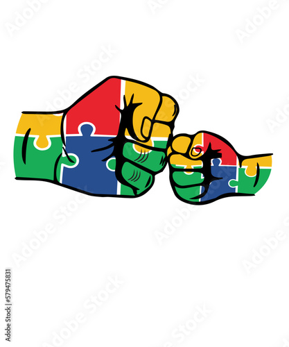 autism fist Bump svg, Autism Awareness Day fist Bump SVG png, Autism mom svg, autism dad svg, In April We Wear Blue Autism Awareness svg png