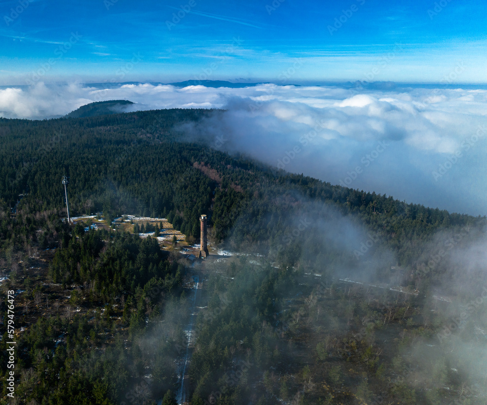 Fototapeta premium landscape with fog