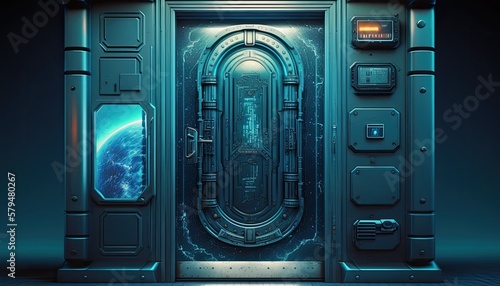 Beautifull futuristic front door