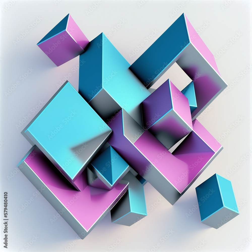 abstract renders with white background abstract renders with white background