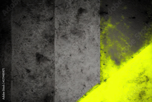 Neon Yellow and Gray Grunge Background Texture - Neon Yellow and Gray Grunge Backgrounds Series - Grunge Wallpaper created with Generative AI technology © Sentoriak