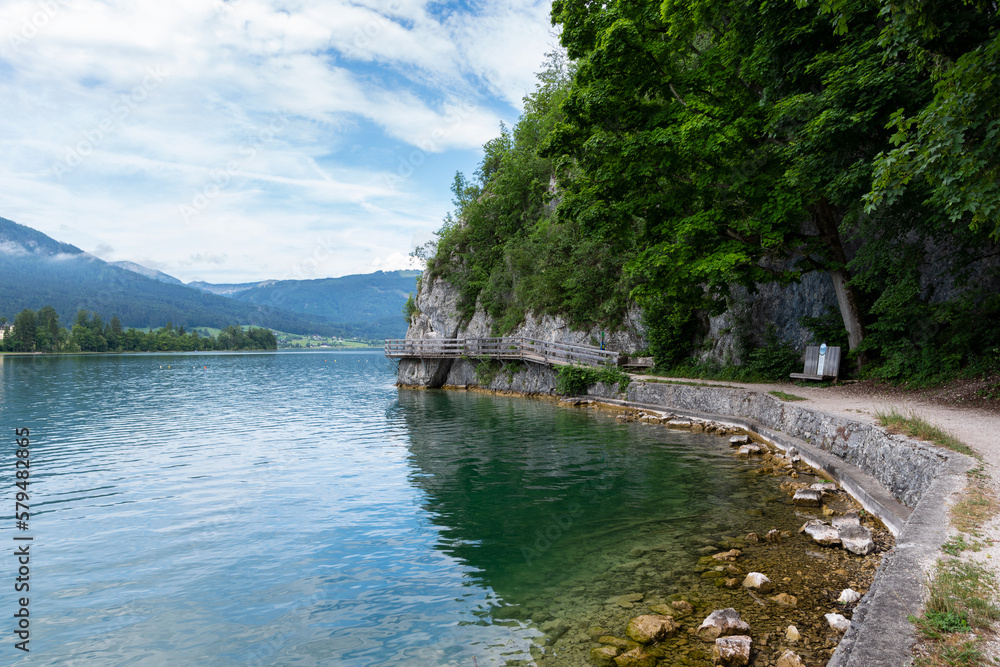 Fototapeta premium Lake Wolfgang in summer, Austria