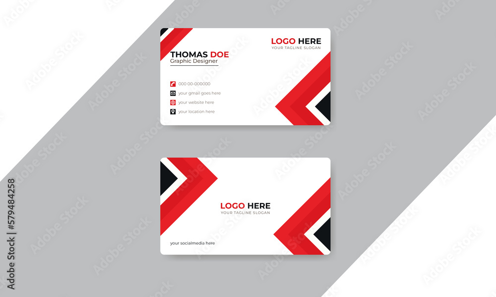 Luxury and elegant business card print template design with front and back presentation. Double sided modern visiting card Template. Luxury and elegant business card print template design with front and back presentation. Double sided modern visiting card Template.