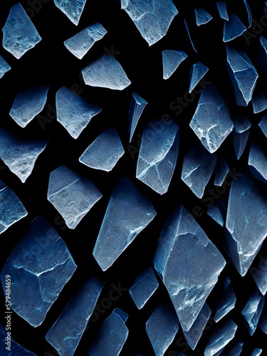 dark sharp pointy stone wall pattern texture