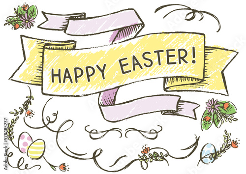 easter chalk frame