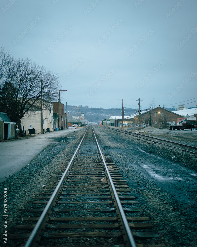Railroad tracks, Charleroi, Pennsylvania