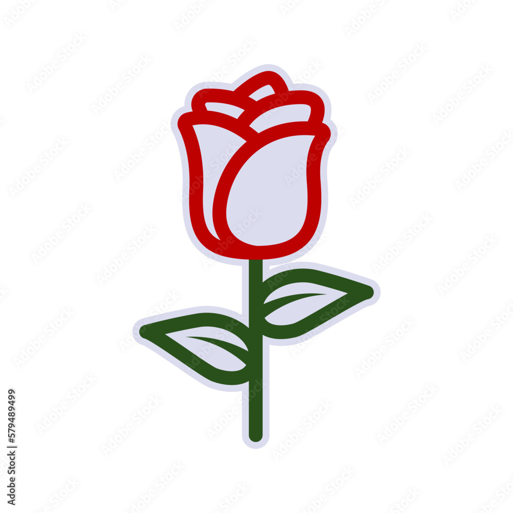Rose icon. sign for mobile concept and web design. vector illustration Rose icon. sign for mobile concept and web design. vector illustration