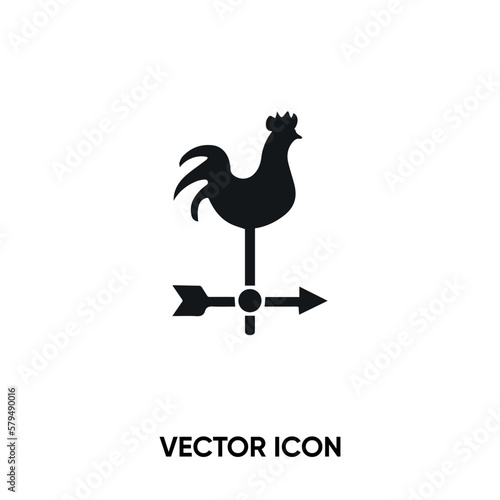 Weathercock vector icon. Modern, simple flat vector illustration for website or mobile app.Meteorology or direction symbol, logo illustration. Pixel perfect vector graphics photo