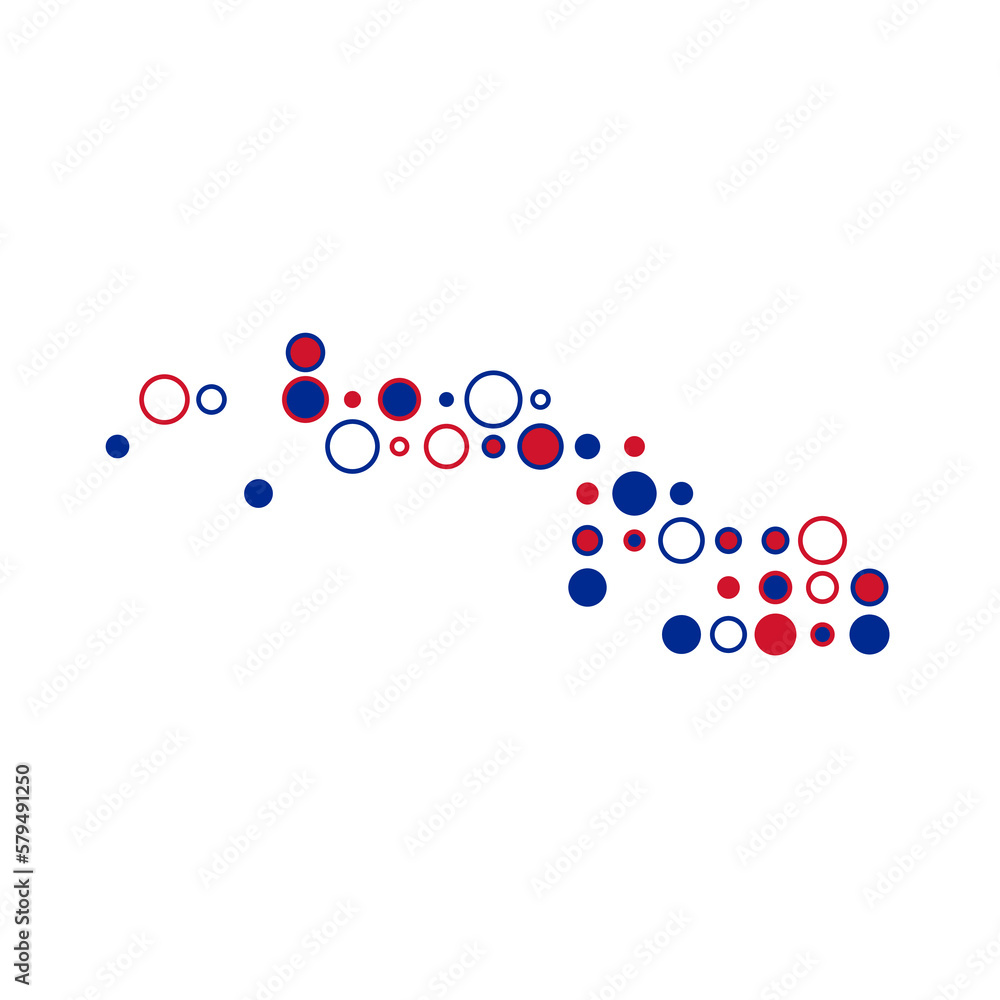 Cuba Silhouette Pixelated pattern map illustration Cuba Silhouette Pixelated pattern map illustration