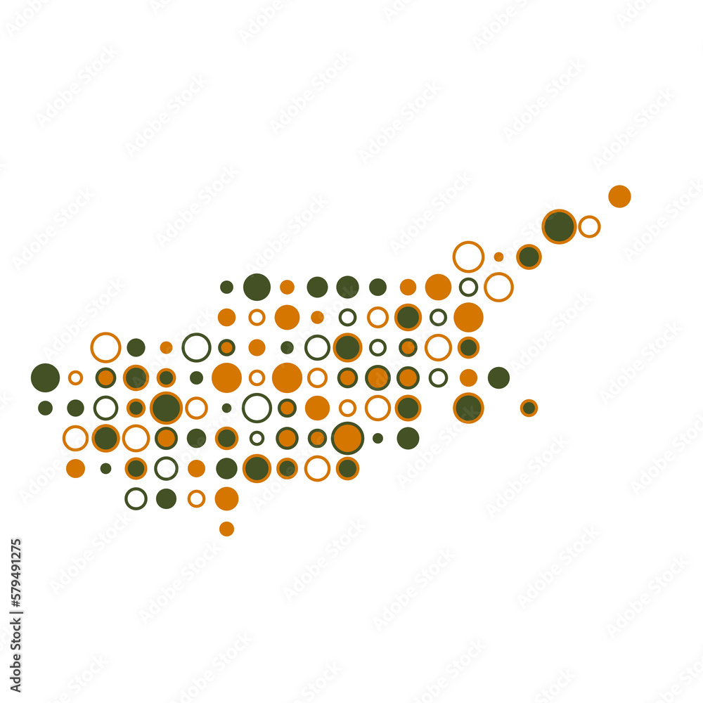 Cyprus Silhouette Pixelated pattern map illustration Cyprus Silhouette Pixelated pattern map illustration