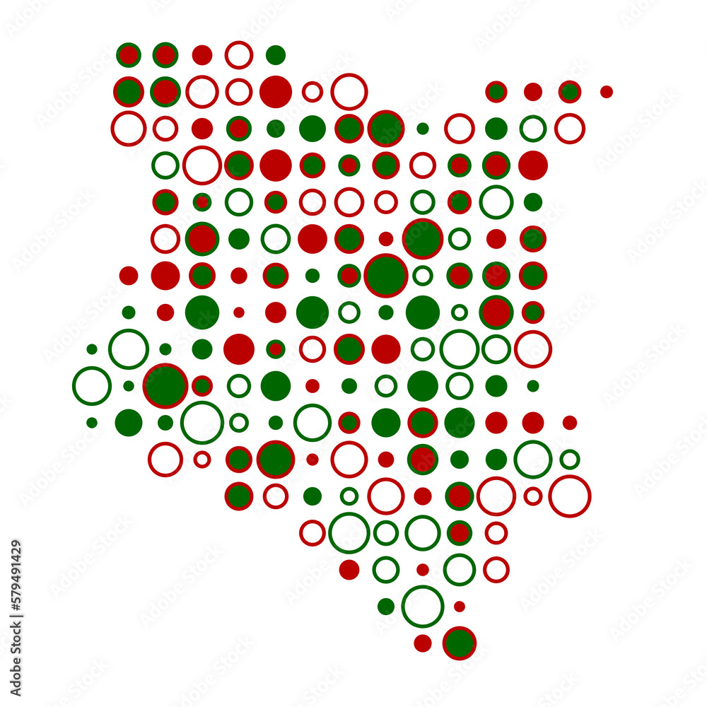 Kenya Silhouette Pixelated pattern map illustration Kenya Silhouette Pixelated pattern map illustration