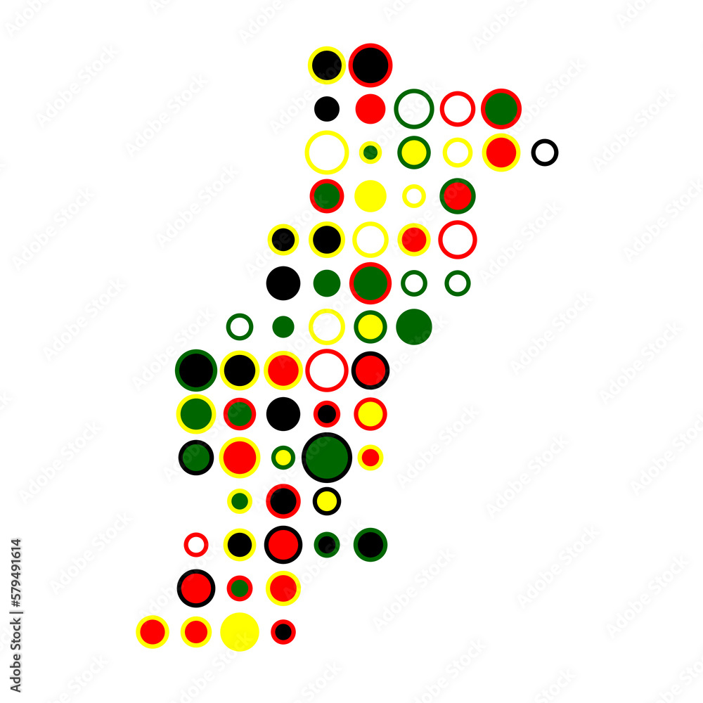 Portugal Silhouette Pixelated pattern map illustration Portugal Silhouette Pixelated pattern map illustration