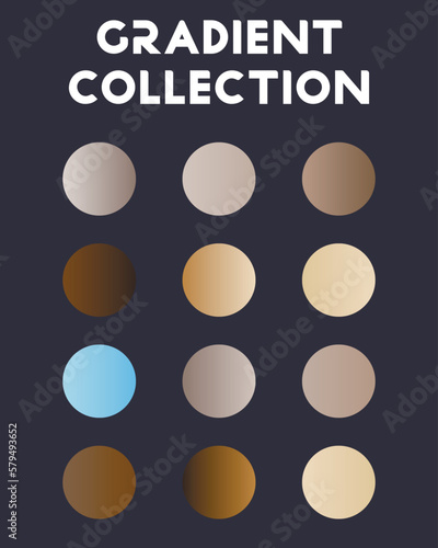 Obraz na płótnie Set of color combinations and gradients. Vector illustration w salonie