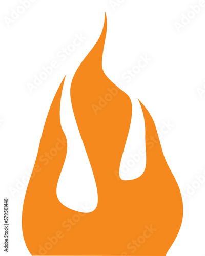 Minimal Fire Flame Graphic Asset