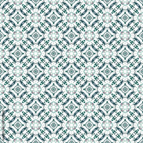 Decorative background made of small squares. The rich decoration of abstract patterns for construction of fabric or paper. 