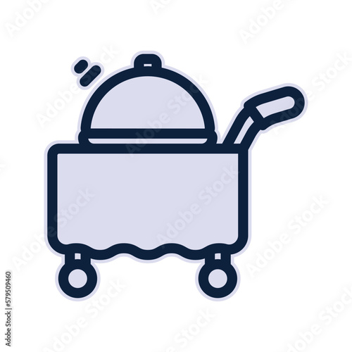 Room service icon. sign for mobile concept and web design. vector illustration
