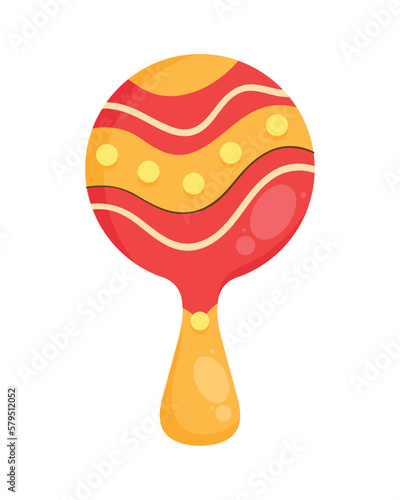 red tropical maraca