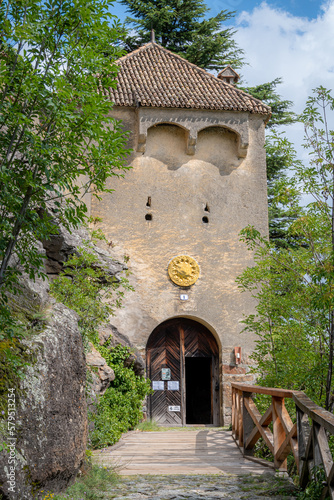 Juval Castle (German: Schloss Juval, Italian: Castel Juval) is a medieval castle located between Schnalstal and Vinschgau in Kastelbell-Tschars in South Tyrol - Trentino Alto Adige Südtirol. photo