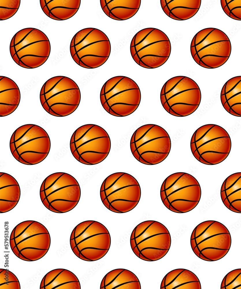 Basketball ball pattern