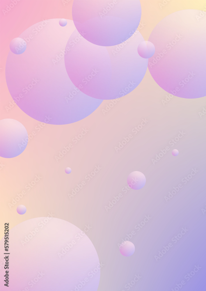 Fluid poster with round shapes. Fluid poster with round shapes.