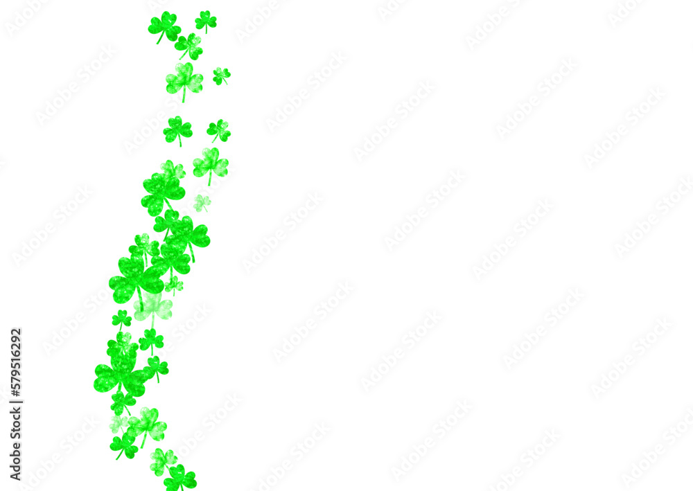 St patricks day background with shamrock. Lucky trefoil confetti. Glitter frame of clover leaves. Template for gift coupons, vouchers, ads, events. Dublin st patricks day backdrop St patricks day background with shamrock. Lucky trefoil confetti. Glitter frame of clover leaves. Template for gift coupons, vouchers, ads, events. Dublin st patricks day backdrop