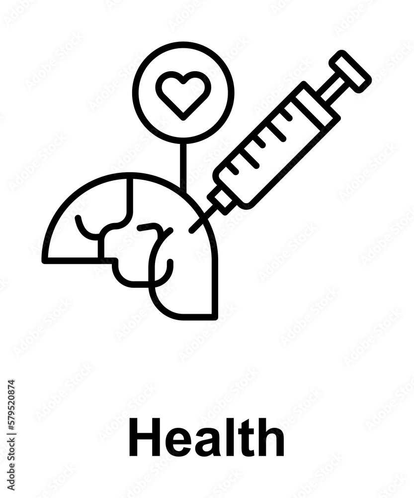 Drug, syringe, brain icon illustration design art Drug, syringe, brain icon illustration design art