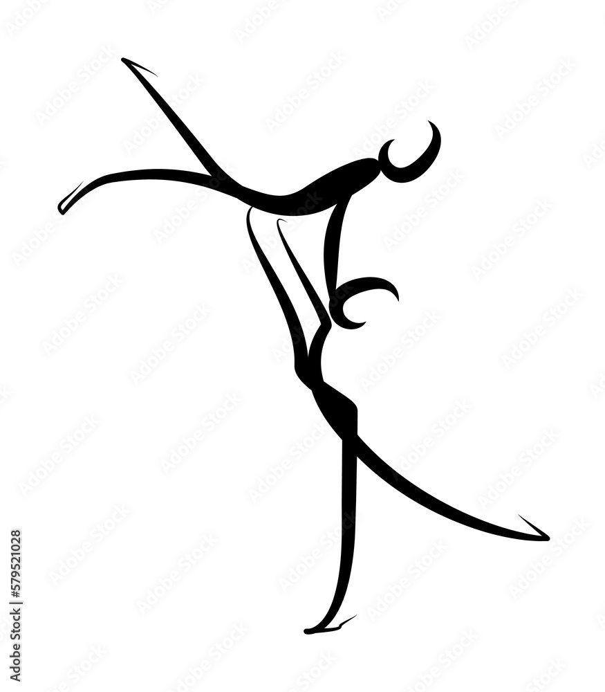 dancer icon illustration design art dancer icon illustration design art