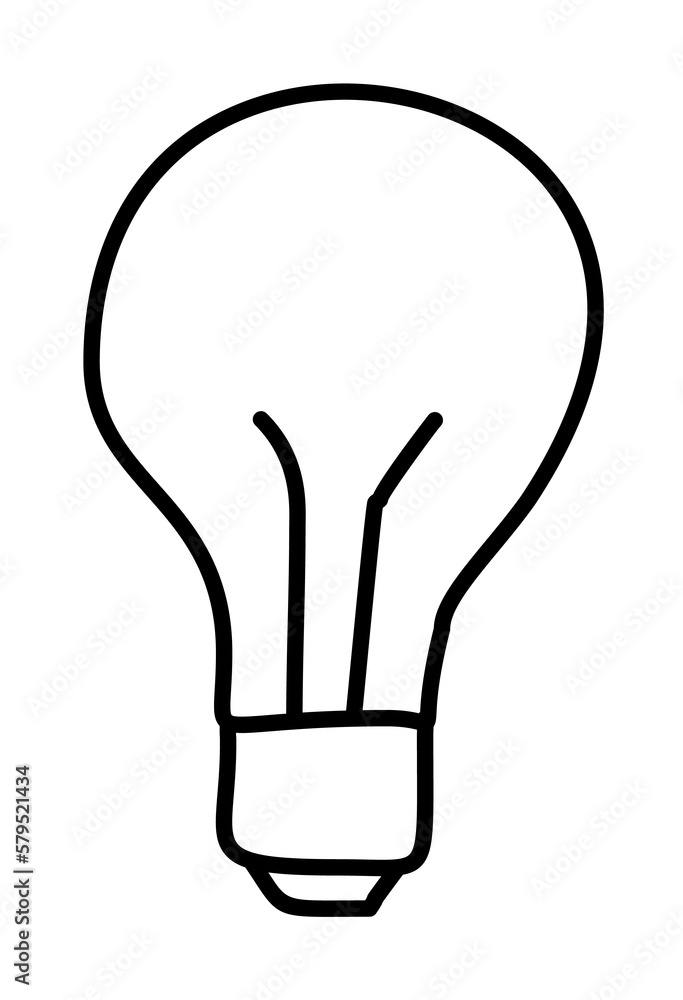bulb sketch icon illustration design art bulb sketch icon illustration design art