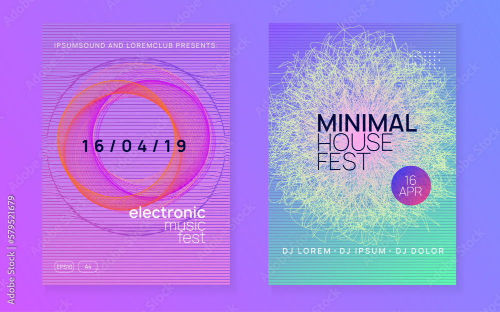 Neon dj flyer. Electro dance music. Electronic sound event. Club fest poster. Techno trance party. Neon dj flyer. Electro dance music. Electronic sound event. Club fest poster. Techno trance party.