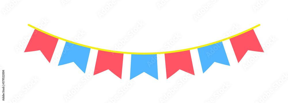 Obraz premium garlands, party flags colored icon
