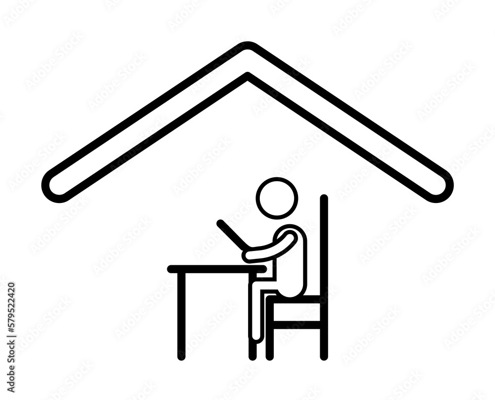 Home schooling, home schooling icon Home schooling, home schooling icon