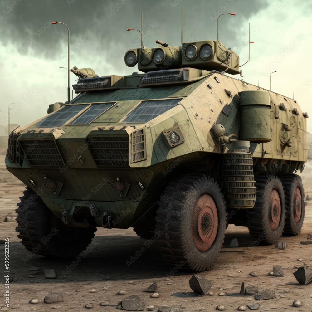 Fototapeta premium Armored Military Vehicle