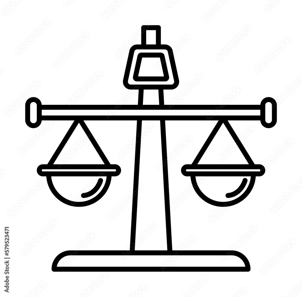 Balance, straight icon illustration design art Balance, straight icon illustration design art