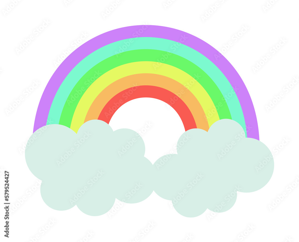 rainbow colored icon illustration design art